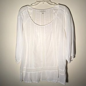 Banana Republic white blouse, size L
